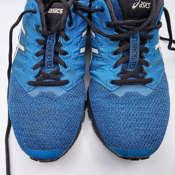 Asics Gel Quantum 180 Mens Size 10.5 Blue Black Running Shoes Athletic T837N main image 9